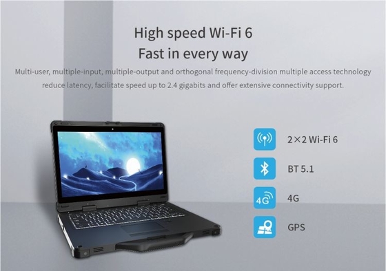Παράθυρα 10 βιομηχανικό τραχύ lap-top HDMI 1920x1080 13,3 ιντσών της Intel