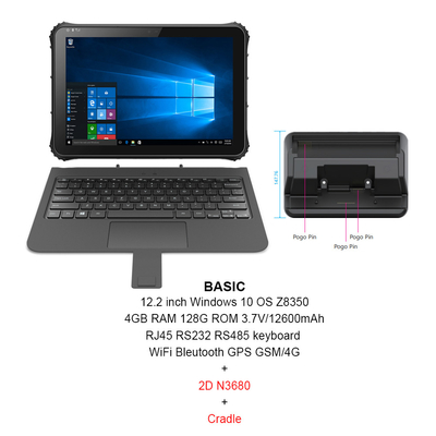 Τραχιά ταμπλέτα ΚΜΕ Z8350 παραθύρων 16:10 με την υποστήριξη ISO/IEC NFC